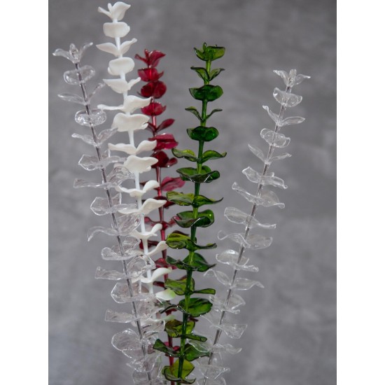 EUROPALMS Eucalyptus Cristallo 81cm - Pianta Artificiale Trasparente per Decorazioni Versatili