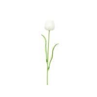 EUROPALMS Tulipano Artificiale Bianco 61cm - Decorazione Flessibile per Esterni