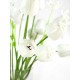 EUROPALMS Tulipano Artificiale Bianco 61cm - Decorazione Flessibile per Esterni