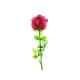 Fiore Artificiale EUROPALMS Crystal Rose Granata 81cm - Decorazione Versatile per Esterni