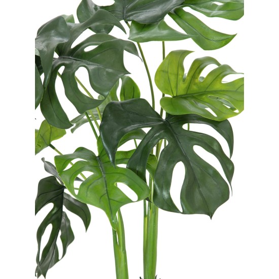 EUROPALMS Monstera Deliciosa Artificiale 90cm - Pianta da Esterno Realistica