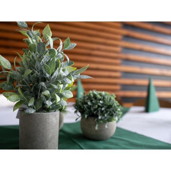 Set di Piante Artificiali in Vaso Decorativo EUROPALMS - Stile Mediterraneo, Verde Scuro, Pronte al Posizionamento