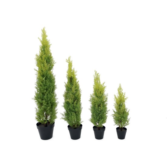 Cipresso Artificiale Leyland EUROPALMS, 120 cm - Per Esterni, Aspetto Naturale