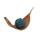 EUROPALMS Sfera Decorativa Artificiale Blu 22cm - Ideale per Esterno