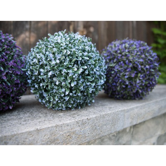 EUROPALMS Sfera Decorativa Artificiale Blu 22cm - Ideale per Esterno