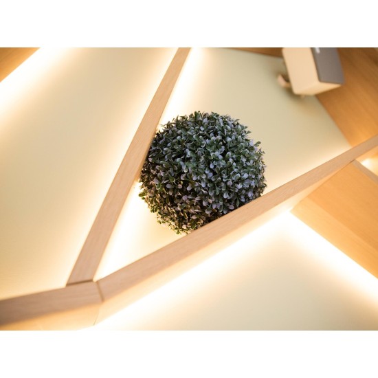 EUROPALMS Sfera Decorativa Artificiale Blu 22cm - Ideale per Esterno