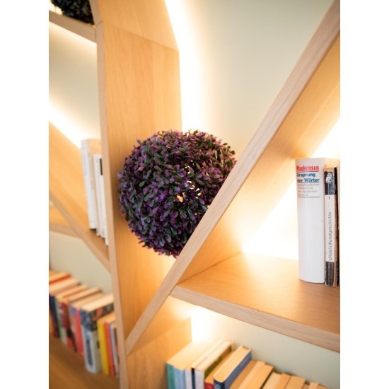 Sfera Decorativa EUROPALMS in Erba Artificiale Rosa Ø22cm per Esterni