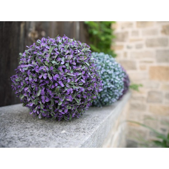 Sfera Decorativa EUROPALMS in Erba Artificiale Rosa Ø22cm per Esterni