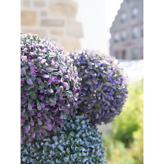 Sfera Decorativa EUROPALMS in Erba Artificiale Rosa Ø22cm per Esterni