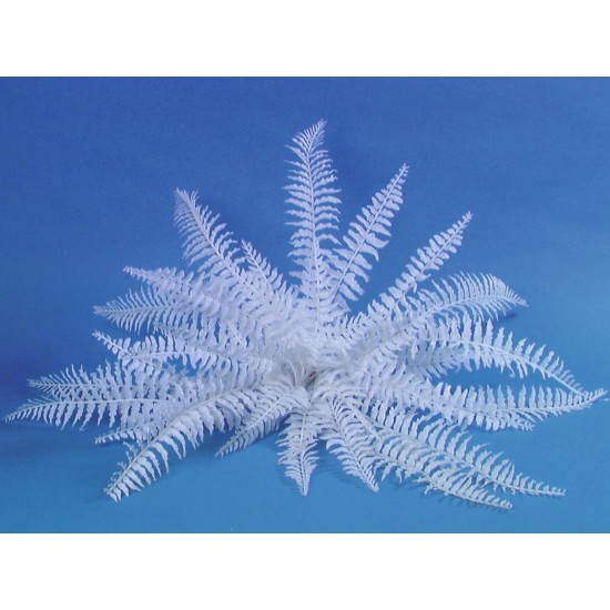 Felce Boston Bianca Artificiale EUROPALMS - 60 cm, Ideale per Decorazioni da Esterno