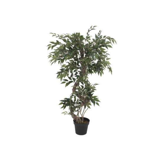 EUROPALMS Ficus Artificiale Multitronco a Spirale - Pianta Decorativa 130 cm