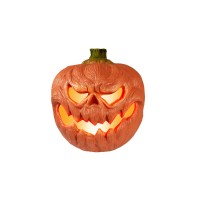 EUROPALMS Zucca LED di Halloween 18 cm - Luce Rossa Fluorescente, Funzionamento a Batteria