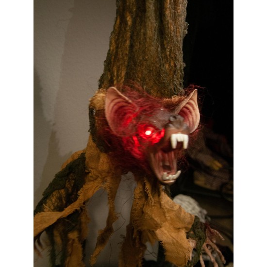 Figura Animata di Halloween Pipistrello EUROPALMS 95 cm - Effetto Sonoro e Luci Lampeggianti
