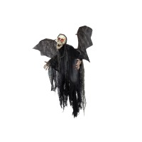 EUROPALMS Pipistrello Scheletro Sospeso 85 cm con Occhi Rosso Lampeggianti per Decorazioni Halloween