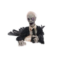 EUROPALMS Zombie Animato 43 cm - Effetto Luce e Suono per Halloween