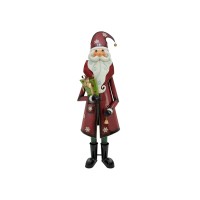 Statua Babbo Natale Metallica 195cm con Movimento - EUROPALMS