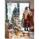 Statua Babbo Natale Metallica 195cm con Movimento - EUROPALMS