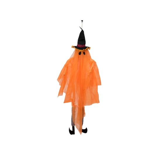 Fantasma di Halloween EUROPALMS con Cappello da Strega, 150cm - Decorazione Luminosa