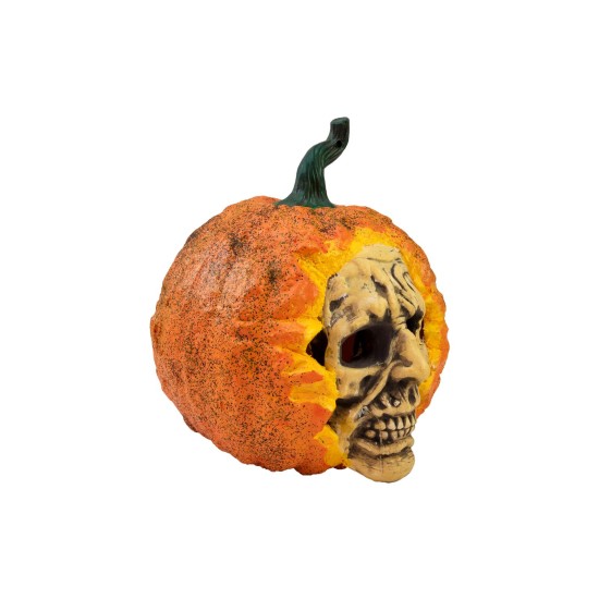 EUROPALMS Zucca Halloween con Maschera Teschio, 26cm - Decorazione Illuminata