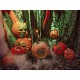 EUROPALMS Zucca Halloween con Maschera Teschio, 26cm - Decorazione Illuminata