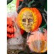 EUROPALMS Zucca Halloween con Maschera Teschio, 26cm - Decorazione Illuminata