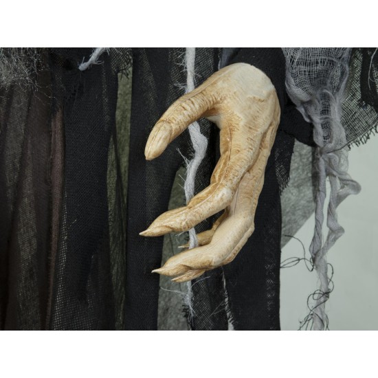 Strega di Halloween Nahema 160 cm con Occhi a LED e Effetto Sonoro - EUROPALMS