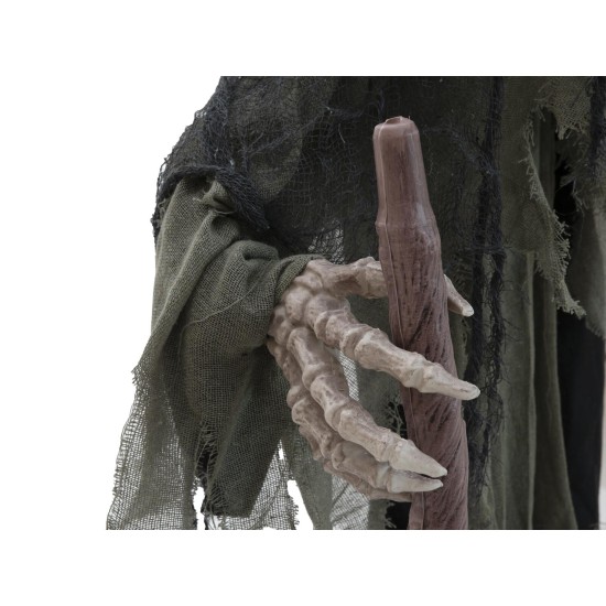 Scheletro animato EUROPALMS 160 cm con luci e suoni per decorazioni Halloween