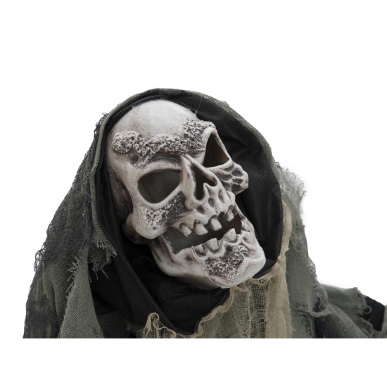 Scheletro animato EUROPALMS 160 cm con luci e suoni per decorazioni Halloween