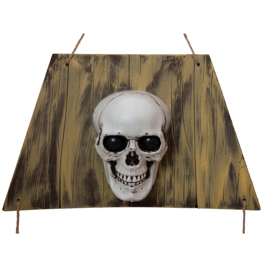 Cofanetto Animato Halloween con Teschio e Effetti Luce EUROPALMS, 150cm