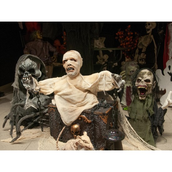 Mummia Groundbreaker Animata EUROPALMS - Effetti Luce e Suono, 40 cm per Halloween