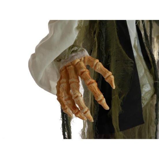 Figura Animata di Halloween EUROPALMS Uomo Zucca con Effetto Luce e Suono