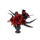 EUROPALMS Decorazione da Tavolo Halloween, Rose Gotiche, 28cm Nero/Rosso