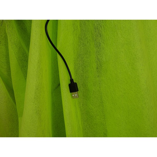 EUROPALMS Scheletro Animato con Mantello Verde - Figura di Halloween 170 cm