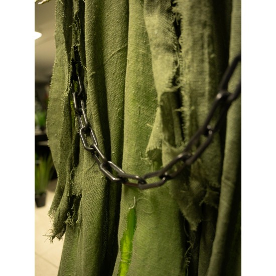 EUROPALMS Scheletro Animato con Mantello Verde - Figura di Halloween 170 cm