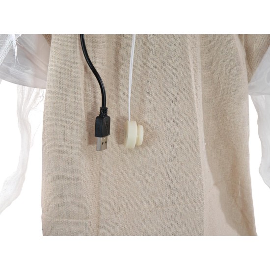 EUROPALMS Sposa di Halloween Animata con Effetti Luce e Suono, 170 cm – Decorazione da Brivido