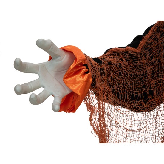 Clown Animato di Halloween con Palloncino e Effetti Speciali - EUROPALMS, 166 cm