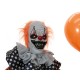 Clown Animato di Halloween con Palloncino e Effetti Speciali - EUROPALMS, 166 cm