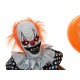 Clown Animato di Halloween con Palloncino e Effetti Speciali - EUROPALMS, 166 cm