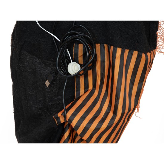 Clown Animato di Halloween con Palloncino e Effetti Speciali - EUROPALMS, 166 cm