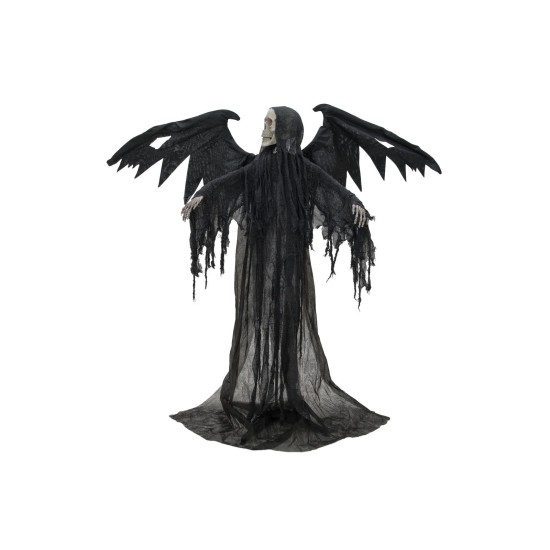 Decorazione Halloween Angelo Nero 175x100x66cm