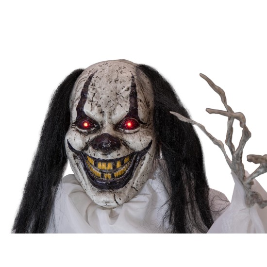 Figura Animata Clown Gildo di EUROPALMS per Halloween, 80cm, Luce e Suoni