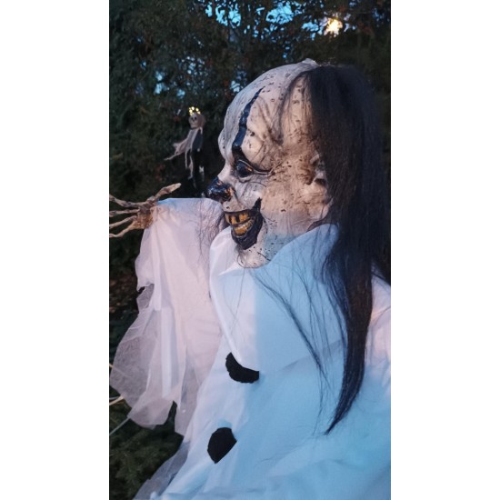 Figura Animata Clown Gildo di EUROPALMS per Halloween, 80cm, Luce e Suoni