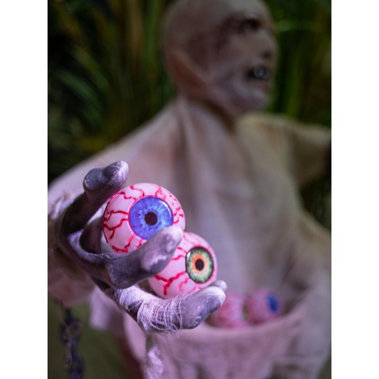 Set di 4 Occhi Artificiali per Decorazioni di Halloween Ø 5 cm - EUROPALMS