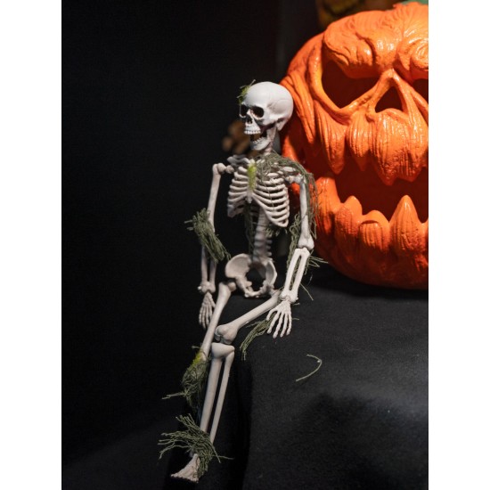 Scheletro di Halloween 40 cm EUROPALMS con Muschio - Decorazione Mobile