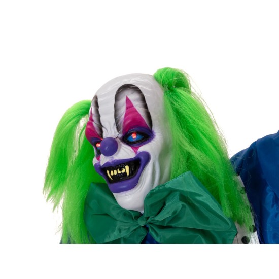Figura Clown Animata per Halloween EUROPALMS Charly, 164 cm con Effetti Luminosi e Sonori