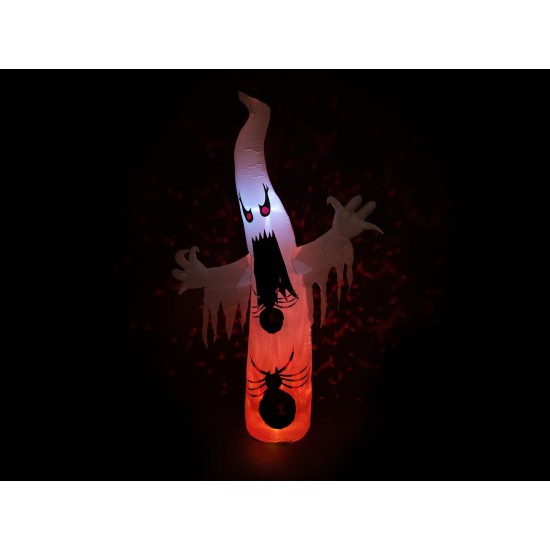 Figura Gonfiabile Fluorescente Halloween 234 cm - Spirito Autogonfiabile per Esterni