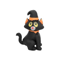 Figura Gonfiabile Halloween Gatto Fluorescente - EUROPALMS 122 cm