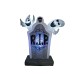 Figura Gonfiabile Halloween con Lapide e Fantasmi Illuminati - 183 cm