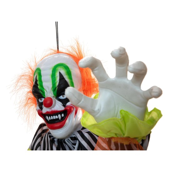 EUROPALMS Clown Animato per Halloween - Effetti Luce e Suono, 155cm
