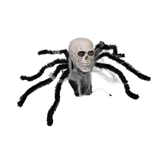 EUROPALMS Ragno Halloween Animato 45 cm - Effetti Luce, Suono e Movimento